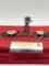 Antique C 1700's figural .800 silver wax seal set w/ 2 Harp seal stamps
