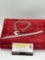 pair of sterling silver bracelets, link & Chain W/heart charm 52.70 grams