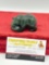 Solid green, jade carved grizzly Bear W/salmon in its mouth