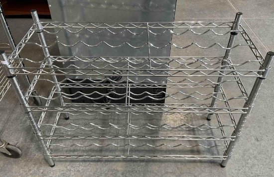4-Shelf Steel Wire Wine Rack. Excellent Condition. See pics.