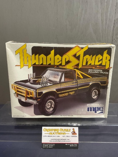 Sealed Vintage 1984 MPC 1/25 Scale Model Kit, Thunderstruck, Big Dodge Pulling Truck