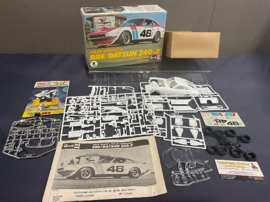 Vintage Revell Model Car Kit, Pete Brocks Bre/Datsun 240-Z SCCA Champion, looks complete
