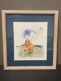 Framed Signed & #d 160/950 Rie Munoz Watercolor Lithograph, titled Marry Me My Dear, 14.5h x 16w in