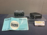 High End German Rollei 35 Film Camera w/ Tessar Lens, 1:3.5 F=40mm, Case & Manual
