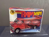 Vintage 1981 MPC 1/25 Scale Model Kit, Dodge Ram Van, still sealed w/ plastic band