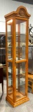 Modern Illuminated Curio Cabinet w/ 5 Shelves. Tested, Works. Excellent Condition. See pics.