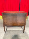 Handsome Vintage Wooden Standing Chest or Dough Box. Very Good Condition. See pics.