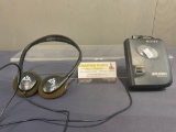 Vintage Sony Walkman WM-EX102& American Airlines Headphones