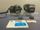 Minolta X-700 Film Camera, MD 50mm 1:1.4 Lens, w/ Black Leather Field Cover