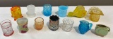 13 pcs Vintage Toothpick Holder Assortment. 12x Glass, incl. Boyd. Excellent Condition. See pics.