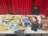 Large Assortment of Vespa Manuals, Paperwork, Magazines, & Seat Covers, Vespa 125 & 150