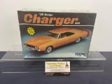 Vintage 1987 MPC 1/25 Scale Car Model Kit, 1969 Dodge Charger 500, 2 in 1 Set Stock/Custom