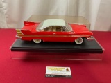 1957 Plymouth Fury Model Car, in display case, approx 11 inches, 1:18 Scale