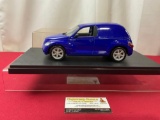 2002 Chrysler Panel Cruiser Model Car, in display case, approx 9 inches, 1:18 Scale