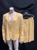 Vintage Country Sophisticates by Pendleton Pale Yellow Jacket & Skirt, approx size 14 womens