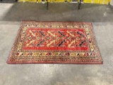 Antique Wool Pile Woven Turkish Kilim? Tapestry Rug. 48