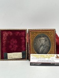 Antique Early 1800'S daguerreotype photo of a distinguished looking gentleman