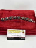 antique .800 silver bracelet W/multi stones, Amber, Coral, turquoise plus 39.23 Grams