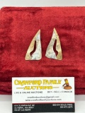 Set of Vintage 14 K gold & Sterling silver earrings. 8.892 grams