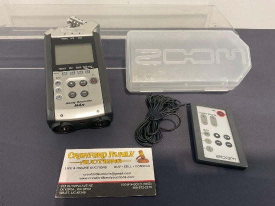 Zoom H4n Pro 4-Track Portable Recorder w/ Remote & plastic case, no cables included