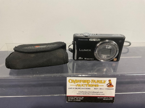 Panasonic Lumix 16 MP Digital Camera, Model no DMC-FH24 w/ Lowepro soft wrap case & 4 gb sd card