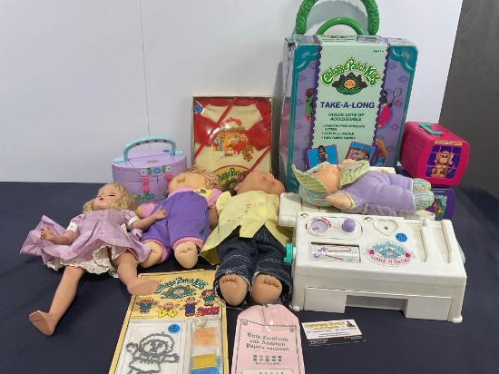 Assorted Cabbage Patch Kids Take A Long, Dolls, Check Up Center, & Accessories