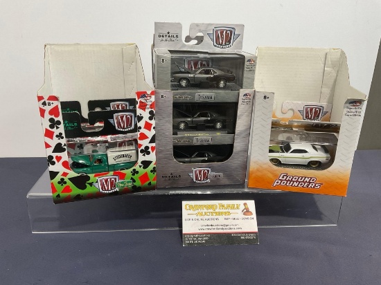 10 M2 Diecast Cars, 1/64 Scale, Mostly Dodge & Plymouth, Titanium, Wild-Card, Ground Pounders sets
