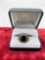 Stunning 10k gold Men's National Distinguished Official Ring w/ Onyx center stone 21.30 grams