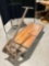 Vintage Metal & Wood Rolling Flatbed Cart. Very Good Condition. See pics.