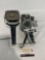 Vintage 1959 Bolex Paillard D8L 8mm Motion Film Camera, Sylvania Sun Gun Movie Light SG-1