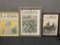 Three Framed Antique Leslies Magazines, 1898, 1912 & 1915, Turn of the century