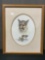 Framed Signed & #d 384/950 Vintage Litho Lions & Cheetahs by James D Townsend, 22.5h x 18.5w inches