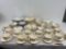 Vintage China, Homer Laughlin, 72 pcs, pair of Yellow Flower Patterns