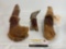 Three Vintage Handcarved KnotPerfect Wooden Carving faces, by Dan & Holly Owens