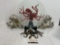 Octopus Collectibles, Lovely Fused Glass Plate, Metal piece & Pair of Bookends