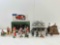 15+ pcs Christmas Village Figurine Decoration Assortment. Village Square & More. See pics.