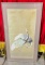 Vintage Framed Asian Style Painting of Cranes. Excellent Condition. Measures 19