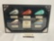 2005 Harley Davidson Shadowbox, 5 mini gas tanks, 10 x 16 x 4 inches, wall hanging
