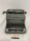 Vintage 1950 Royal KMG model Grey Typewriter, approx 9h x 16w x 16.5d inches