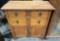 Antique Oak Wood Wash Stand w/ 2 Drawers & Cupboard. Very Good Condition. See pics.