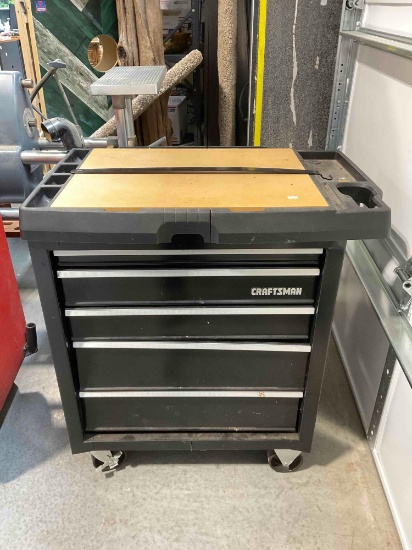 Craftsman Rolling 5-Drawer Tool Chest Cart Model 706 w/ Contents. See pics.