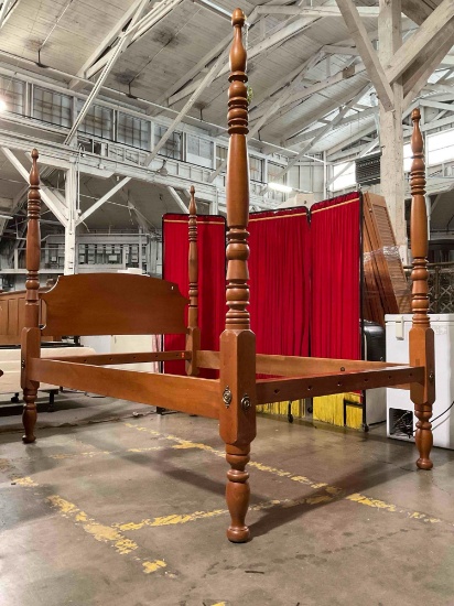 Antique Sheraton Tall Post Bed mid 1800's from Leonard's Antiques - resized to double