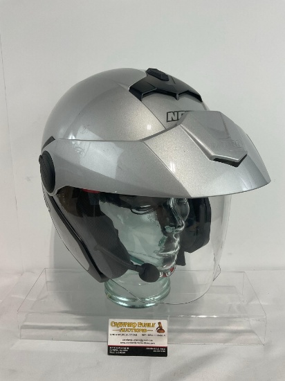 Nolan model N40 Motorcycle Helmet, Size XL, Metallic Grey finish
