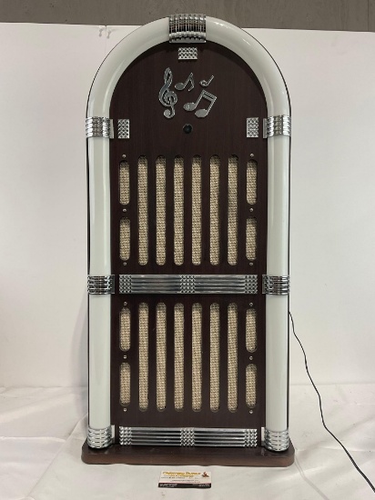 Craig Jukebox Bluetooth Speaker System w/ Color Lights, tested & working, approx 33.5h x 16.5w inch