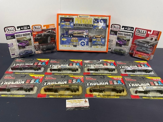 Collection of Diecast Cars, Racing Champions, Auto World, Matchbox, MOPAR & more