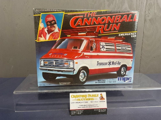Vintage 1980 MPC 1/25 Scale Model Kit, The Cannonball Run Emergency Van, Factory Sealed in plastic