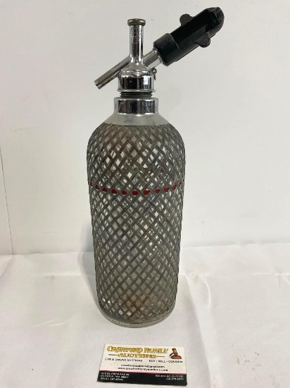 Early 20th Century Seltzer Bottle New York Sparklets Corporation 5D5, 13.5 inches tall