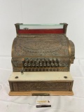 Antique Rare 1913 Saloon National Cash Register co Cash Register size 337, Fine Ornate Scrollwork