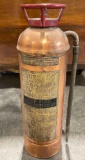 Antique Copper & Brass Metal Buffalo Foam Fire Extinguisher. Very Good Condition. See pics.