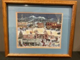 Framed Vintage 1988 Signed & #d 999/1000 Litho by Judy Wickersham Schauermann, 19 x 23 inches